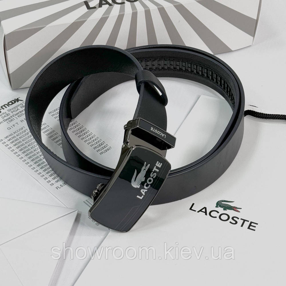 Мужской кожаный брендовый ремень с пряжкой автомат (990) Киев - изображение 7