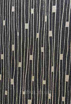 Обои виниловые на флизелине AS creation The Bos 0.53х10 полоски дождик золотистые на черном Киев