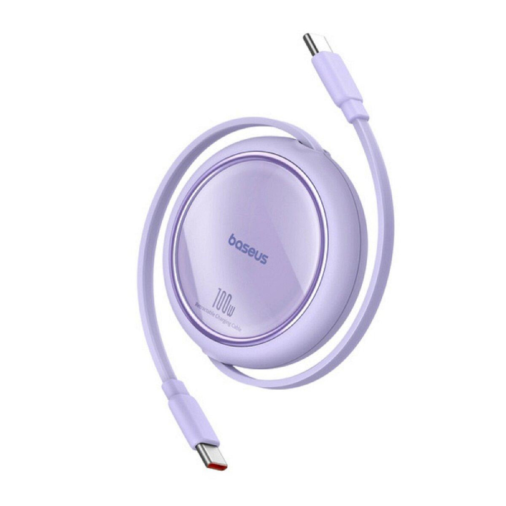 Кабель Type-C Baseus Free2Draw Mini висувний 100W 1m Nebula Purple P10364500511-00 Одеса - фото 3