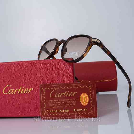 Сонцезахисні чоловічі окуляри хамелеони Cartier (226 brown) фотохромні Київ