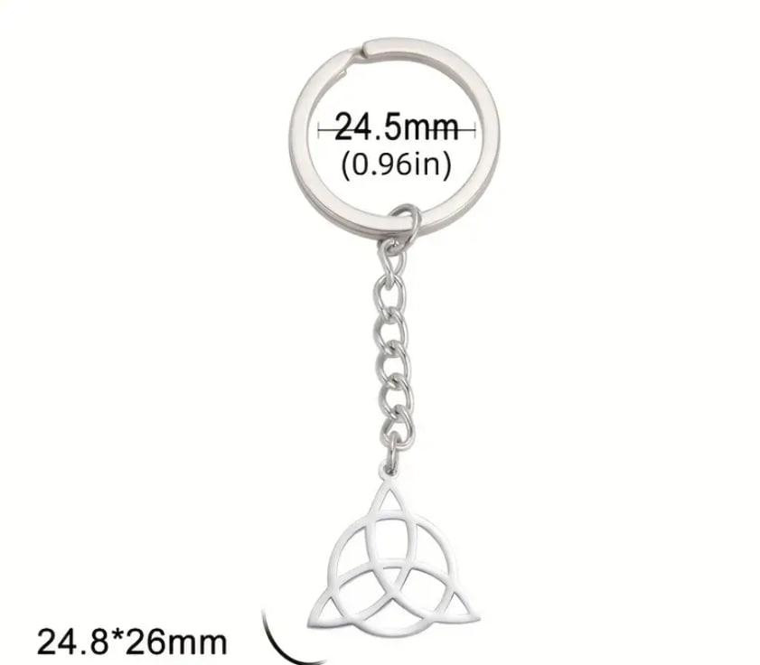 Брелок Трикветр Трійця Вікінгів | Амулет із нержавіючої сталі для ключів Triquetra Київ - фото 4