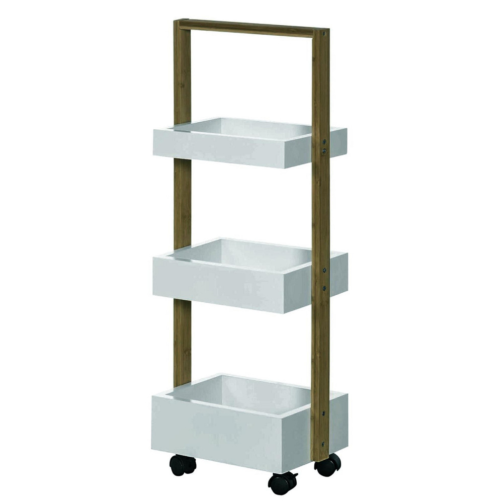 Этажерка для ванной на колёсиках 