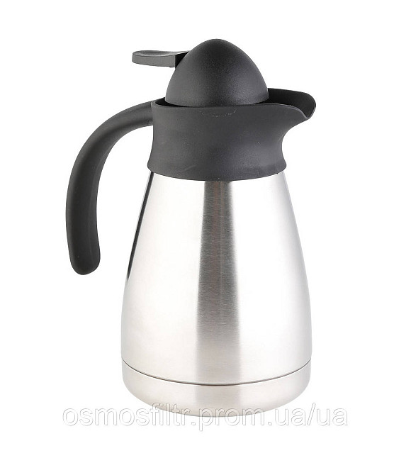 Термос Axentia 500 мл нерж корпус ручка і носик чоний пластик з подвійними стінками 15.5x20x10 см (116801) Київ - фото 1