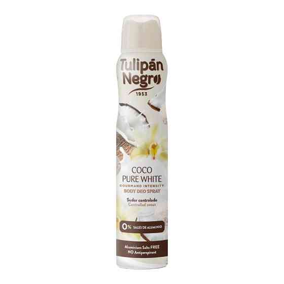 Дезодорант спрей Нежный кокос Pure White Coconut Body Deo Spray Tulipan Negro 200 мл Винница