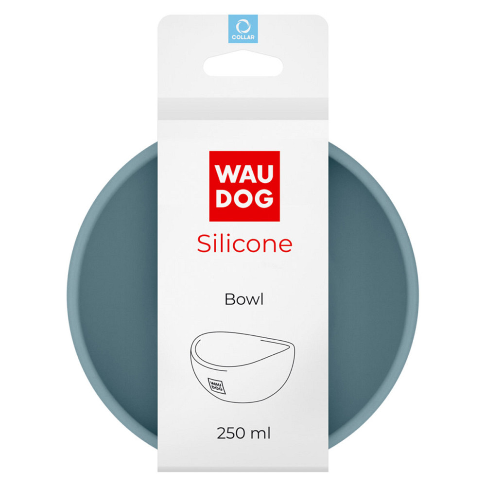 Миска WAUDOG Silicone, 250 мл серый Киев - изображение 1