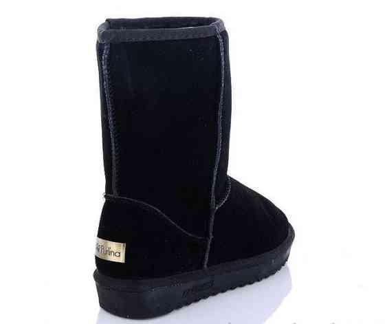 Purlina Угги жіночі Purlina чорні натуральна замша висота 19 см розмір 36-41 (5825-1) Коломия