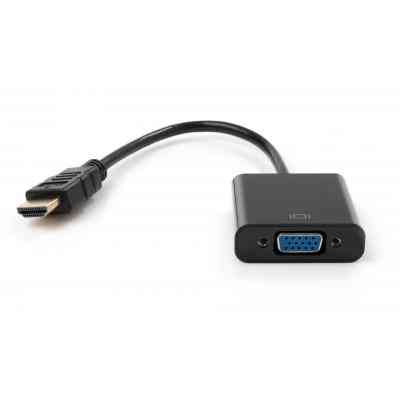 Перехідник HDMI M to VGA F 0.15m 1080p black Vinga (VCPAHDMIM2VGAFBK) Вінниця