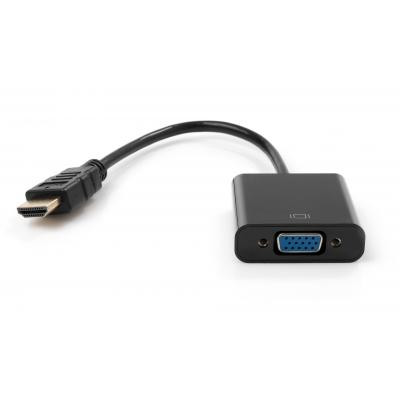Перехідник HDMI M to VGA F 0.15m 1080p black Vinga (VCPAHDMIM2VGAFBK) Вінниця - фото 2