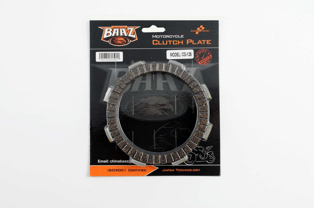 Диски зчеплення мотоцикл 4T CG125/150 (5шт, блістер) Мукачево - фото 1