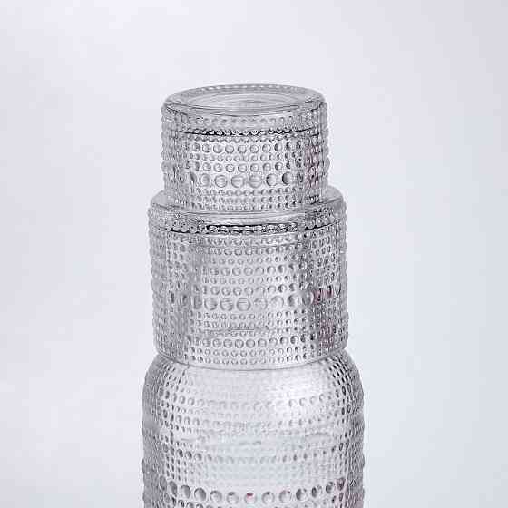 Глечик 700 мл зі склянкою 1 (шт) графин для компоту соку води лимонаду глечик для напоїв Прозорий HP-19-L1 Коломия