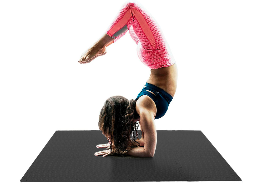 Татамі мат EasyFit 8 шт (30х30х1 см) хвіст ластівки чорний Коломия - фото 6