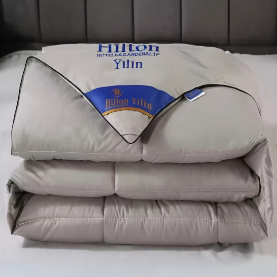 Одеяло односпальное серое Hilton 150×200 см.Гостиничное для дома и гостиниц 4 кг,силиконовый наполнитель Каменец-Подольский