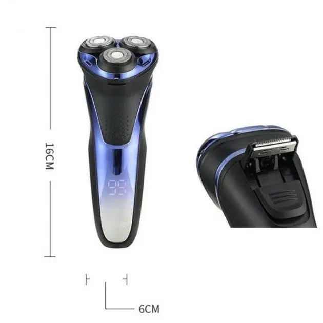 Электробритва аккумуляторная VGR V-306 LCD IPX7 роторная с триммером Винница - изображение 6