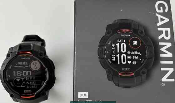 Смарт -Часы Garmin Instinct 3 50mm Solar Black with Charcoal Band. Киев