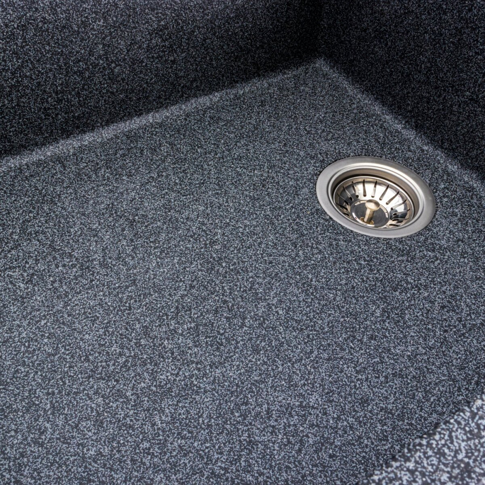 VALESO Гранітна мийка для кухні VALESO 8650 DIAMOND матова (графіт) Киев - изображение 3