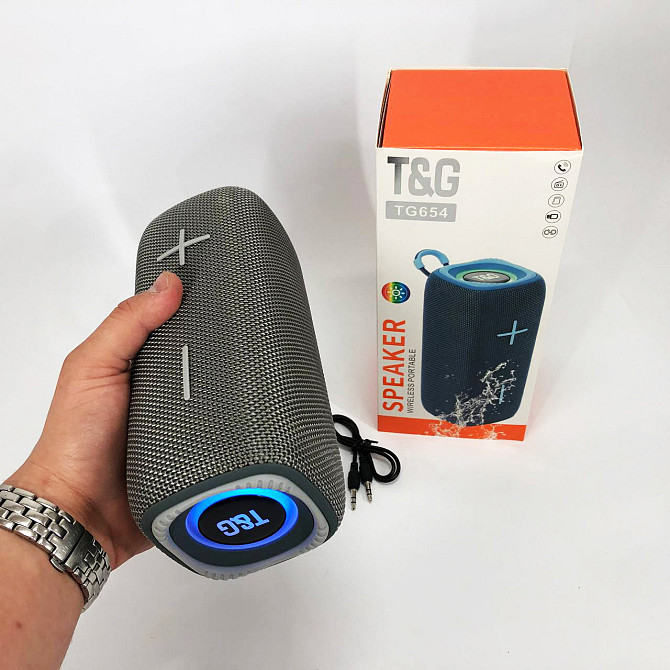 Мощная колонка блютуз с подсветкой, Колонка с функцией зарядки Bluetooth для хорошей музыки GO-16 Львов - изображение 10