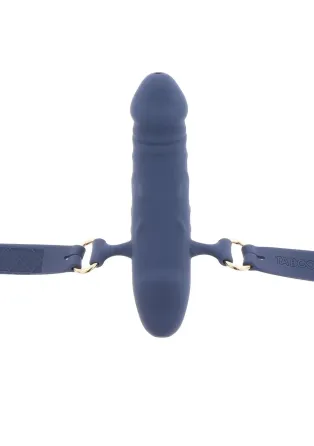 Кляп в виде пениса Taboom Silicone Supreme, синий Sex Aura Киев