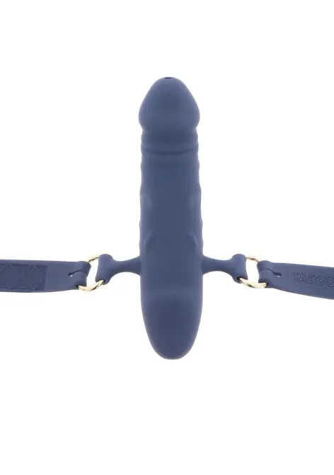 Кляп в виде пениса Taboom Silicone Supreme, синий Sex Aura Киев - изображение 4