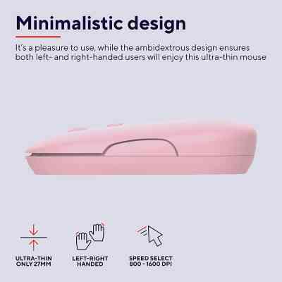 Мишка Trust Puck Wireless/Bluetooth Silent Pink (24125) Вінниця