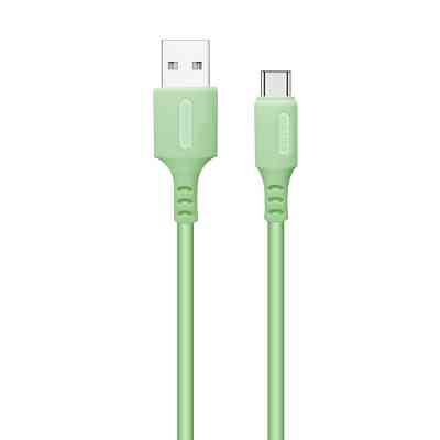 Дата кабель USB 2.0 AM to USB-C 1.0m soft silicone green ColorWay (CW-CBUC042-GR) Вінниця