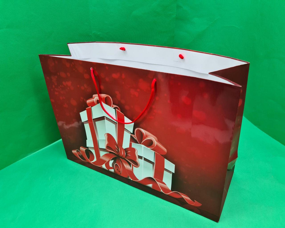 Паперовий пакет горизонтальний гігант 46*33*15 (артGG-036) (12 шт.) Харків - фото 1