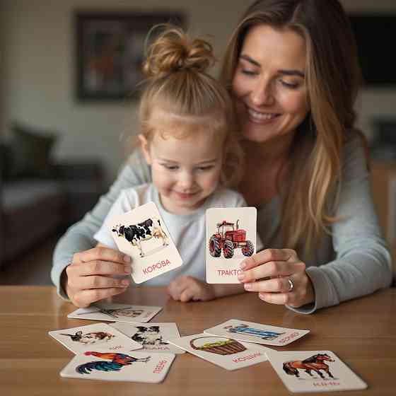 Детский набор учебных карточек Монтессори 