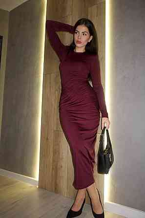 Женская романтическая праздничная макси-платье из микродайвинга Марсал Одесса