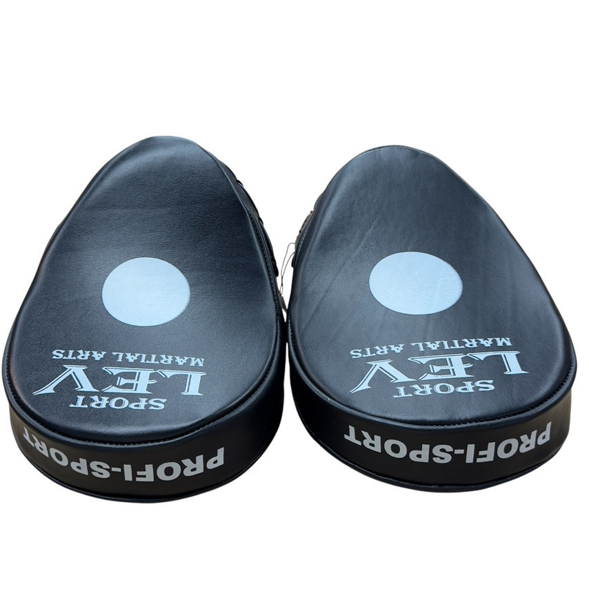 Лапа боксерська вигнута (2 шт.) шкіра LEV SPORT Вишневе - фото 4