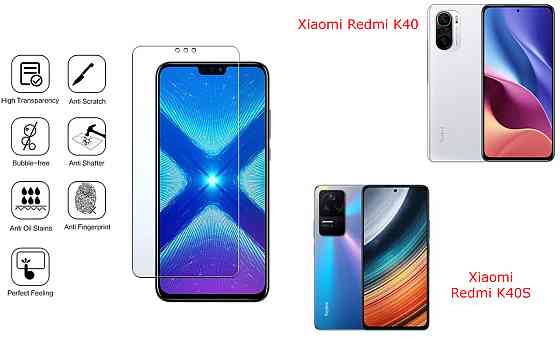Защитное стекло NeoGlass для Xiaomi Redmi K40, Redmi K40S – ультрапрозрачное и устойчивое Киев