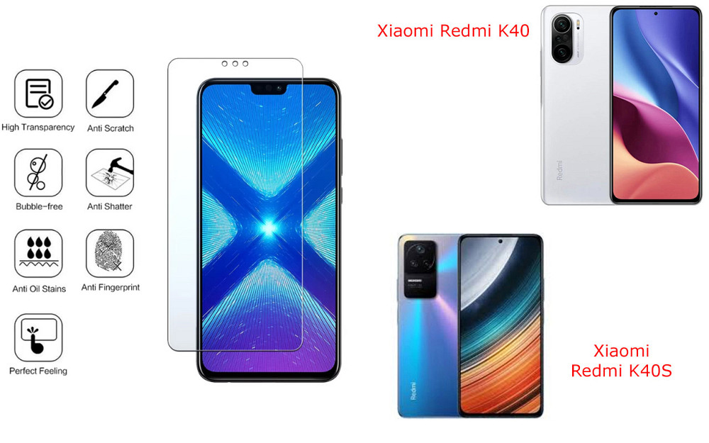 Защитное стекло NeoGlass для Xiaomi Redmi K40, Redmi K40S – ультрапрозрачное и устойчивое Киев - изображение 4