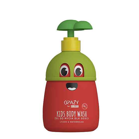 Гель для купання з ароматом лічі та кавуна Crazy for Kids Washing Gel Lychee & Watermelon HiSkin 500 мл Вінниця