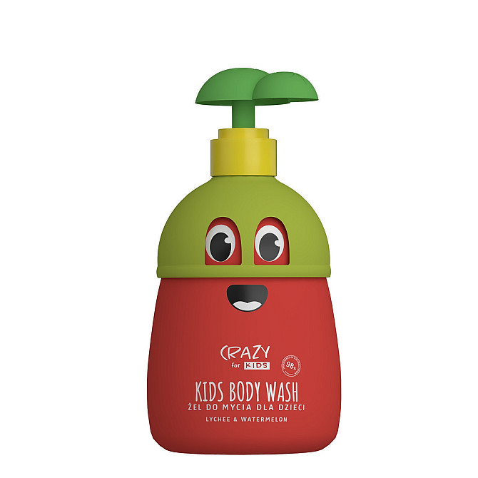 Гель для купання з ароматом лічі та кавуна Crazy for Kids Washing Gel Lychee & Watermelon HiSkin 500 мл Вінниця - фото 1