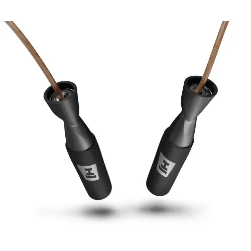 Скакалка шкіряна з підшипниками та м'якою рукояткою Hop-Sport L015 Київ - фото 2