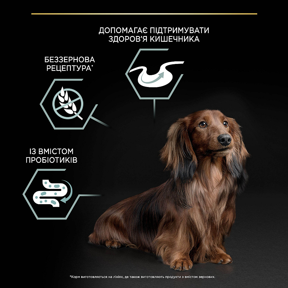 Сухий корм PRO PLAN Small&Mini Adult 1+ Sensitive Digestion для дорослих собак дрібних порід, з чутливим травленням, беззерновий, з індичкою, 7 кг Київ - фото 8