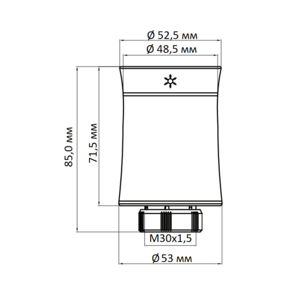 Бездротовий програмований сервопривід для термостатичного крана (Білий матовий) ZTRV-BY-100(W) Київ - фото 7