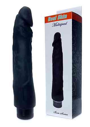 Вібратор Wibrator-Real Skin - Black Sex Aura Київ