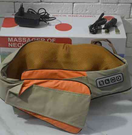 АКЦІЯ Масажер для шиї з підігрівом Neck Kneading Воротниковый массажер. Харків