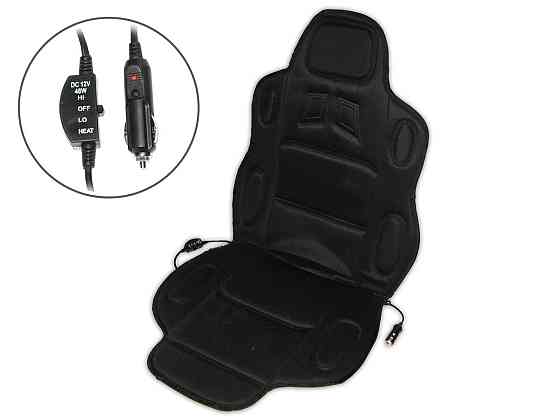 Накидка на сидіння з підігрівом 19002 B висока чорн. Вінниця