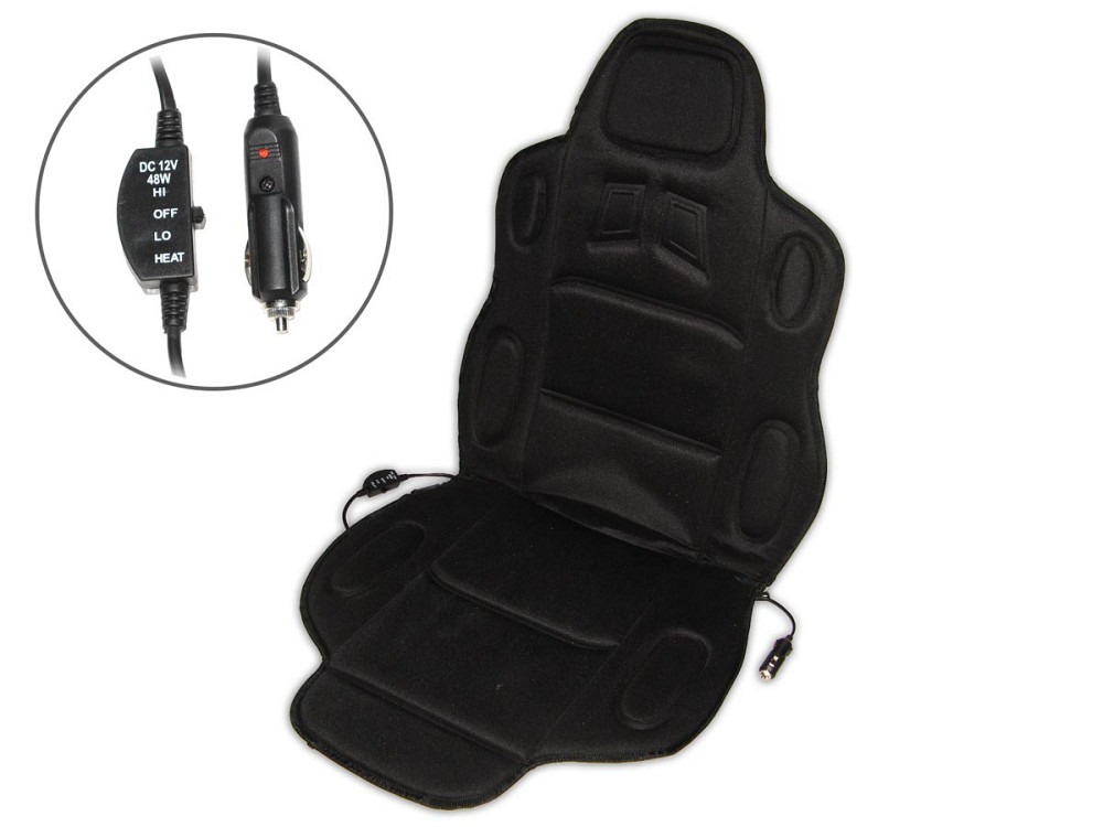 Накидка на сидіння з підігрівом 19002 B висока чорн. Вінниця - фото 1