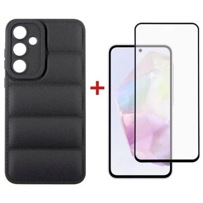 Чохол до мобільного телефона Dengos Kit for Samsung Galaxy A35 5G case + glass (Black) (DG-KM-56) Вінниця - фото 1