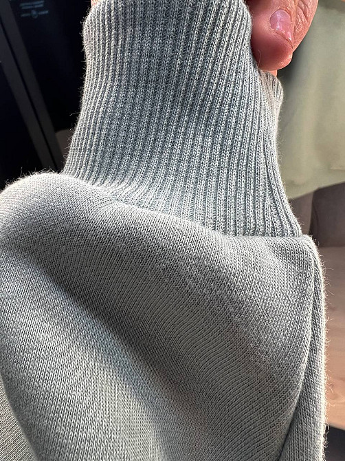 Свитшот женский Pepper&mint 24-03 оверсайз удлиненный надпись утепленный вышивка впереди оливковый, оливковый, XL Киев - изображение 13