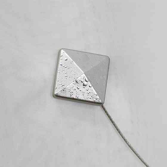 Магніти для штор і гардин (207м) Квадрат набір 2 шт Сріблястий (81-118) Київ