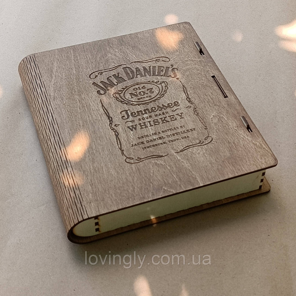 Коробка в виде книги для подарка мужчине 23/20/4 см Ирпень - изображение 3