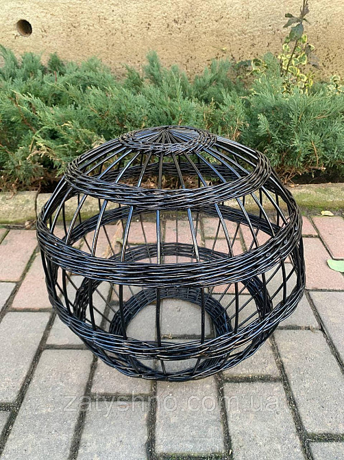 Чорна плетена люстра бра Київ - фото 6