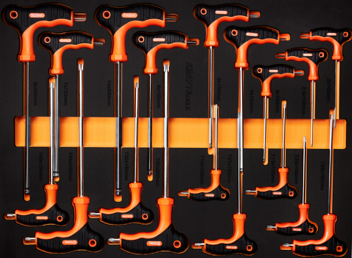 Візок для інструментів 7 ящиків 258 елемент Kraft&Dele (Польща) Київ - фото 5