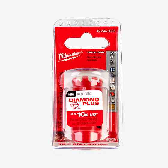 Коронка алмазная Diamond Plus MILWAUKEE, Ø22мм (с резьбой) Одесса