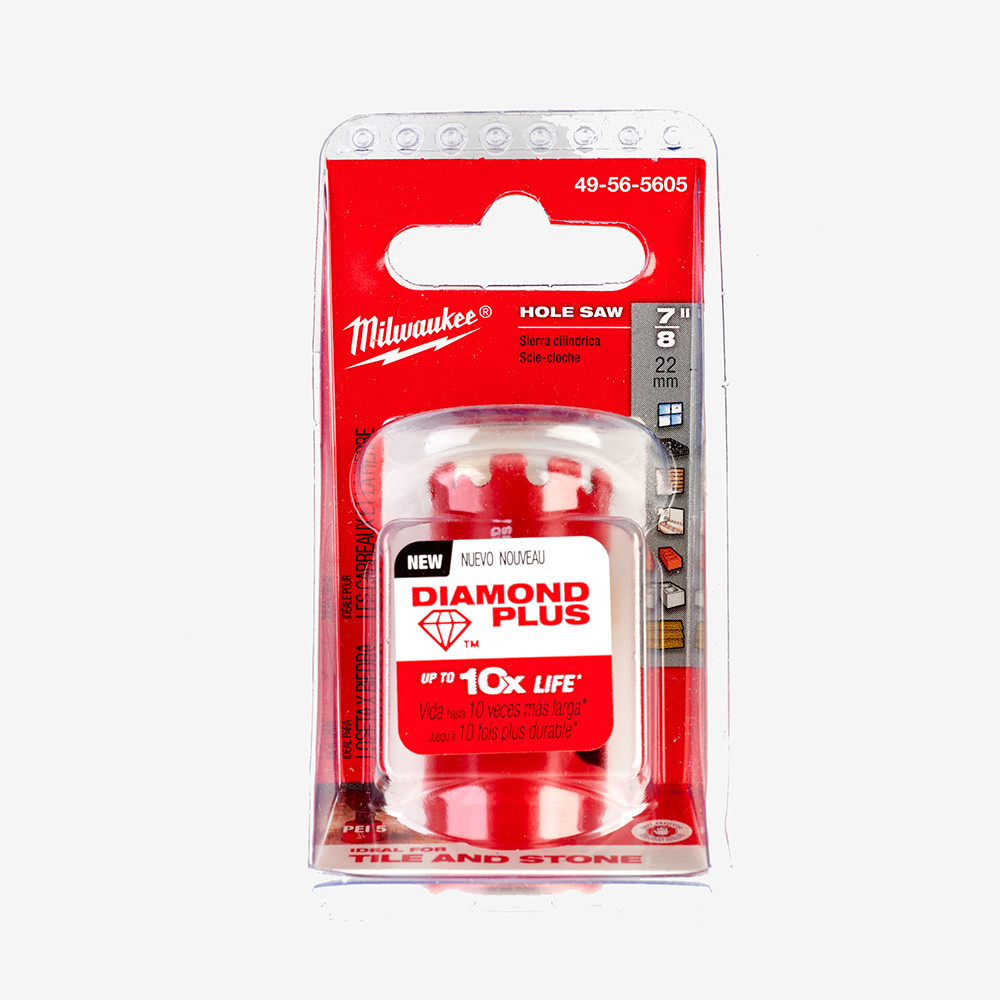 Коронка алмазна Diamond Plus MILWAUKEE, Ø22мм (з різьбою) Одеса - фото 2