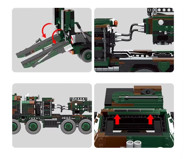 Конструктор дитячий.Транспортер для танків і бронетехніки тягач ігровий SLT-2 на 1912 деталей Кам'янець-Подільський - фото 3