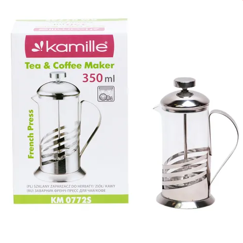 Френч-прес 350мл скло/нержавіюча сталь 0772S KAMILLE Житомир - изображение 8