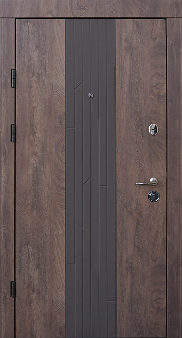 Входные двери Qdoors Премиум Kale Люксор спил дерева коньячный 850х2040 мм Киев - изображение 1